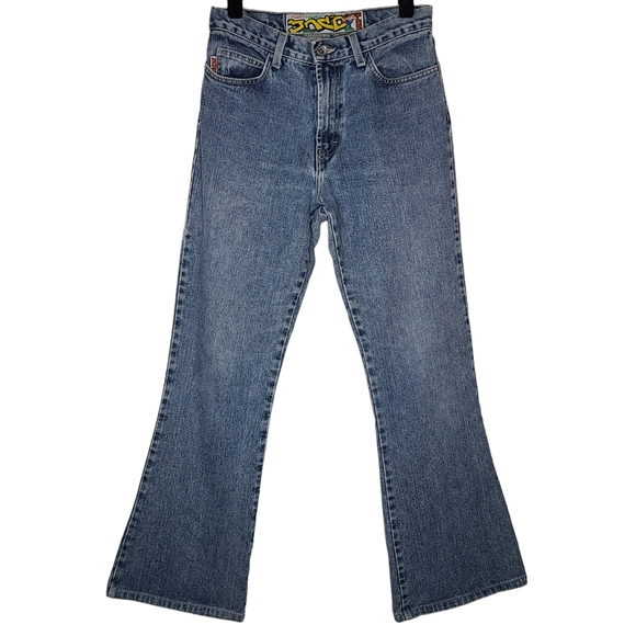 JNCO Vintage Girlie Stuff Flaunt It If You Got It Flare Jeans S1015 Juniors 7 - Picture 1 of 11